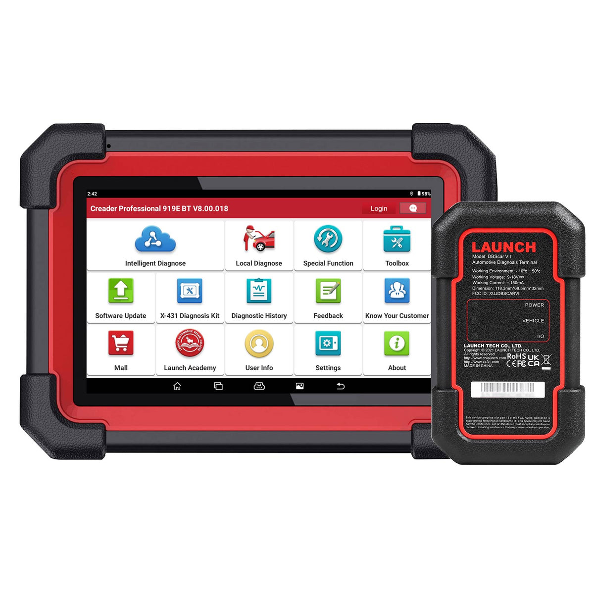 LAUNCH CRP919EBT Elite – Bidirectional Full System OBD2 Scanner with ECU Coding & 35+ Resets.