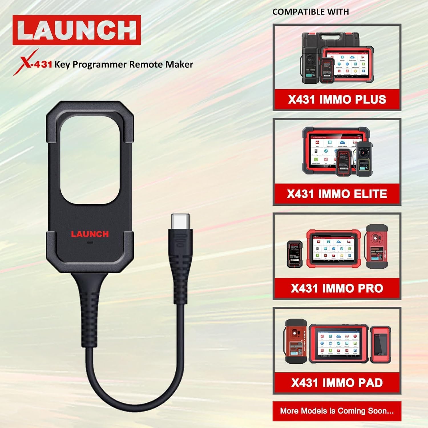 Launch X-431 Key Programmer – Universal Smart Key & Transponder Tool for X-431 Scanners.