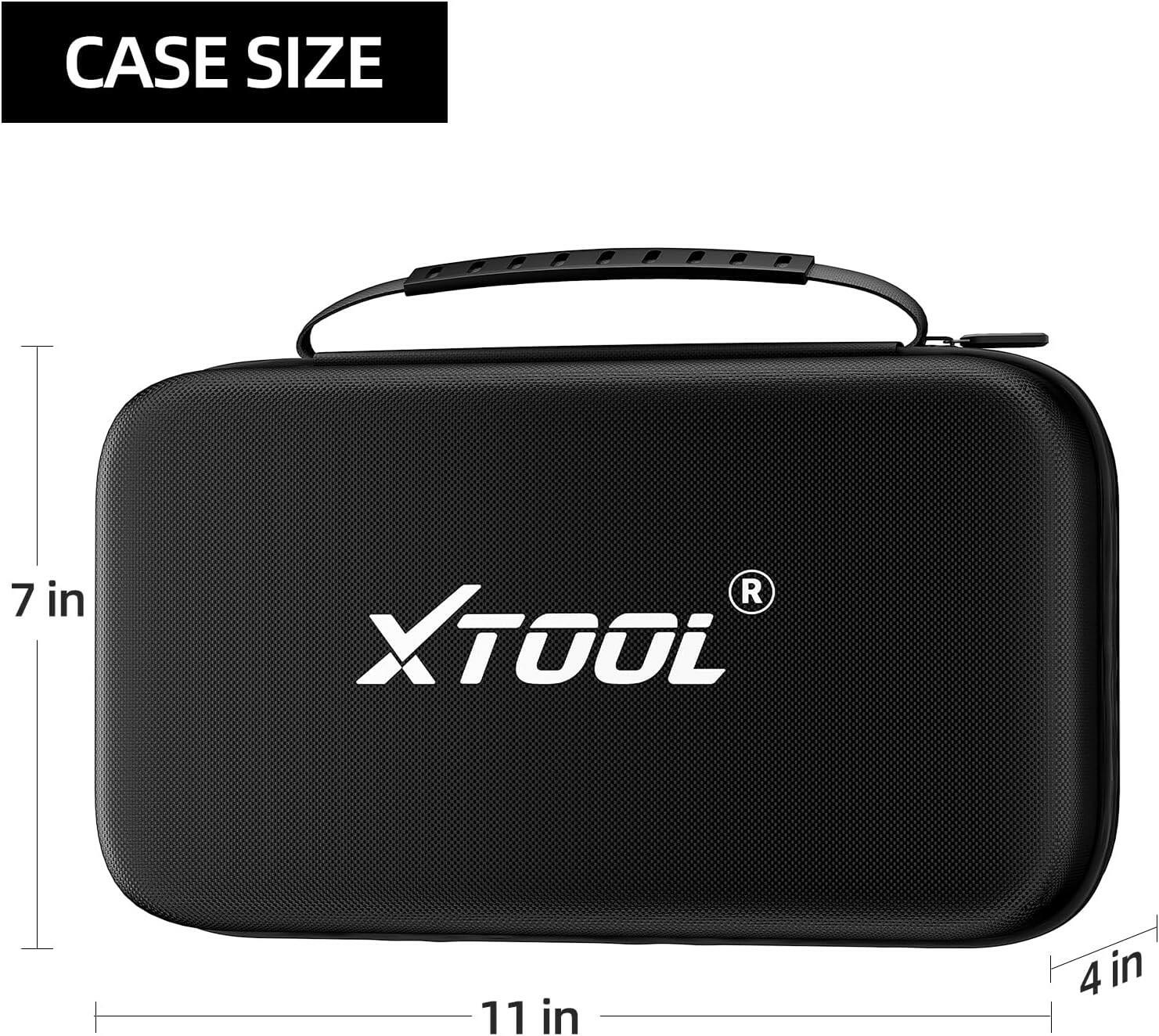 XTOOL Carrying Case 11" x 7" x 4" – Protective Hard Shell Storage for D5S, D7, D7S, D7W, IP616, IP819, IP819TP, IK618 - ACARTOOL