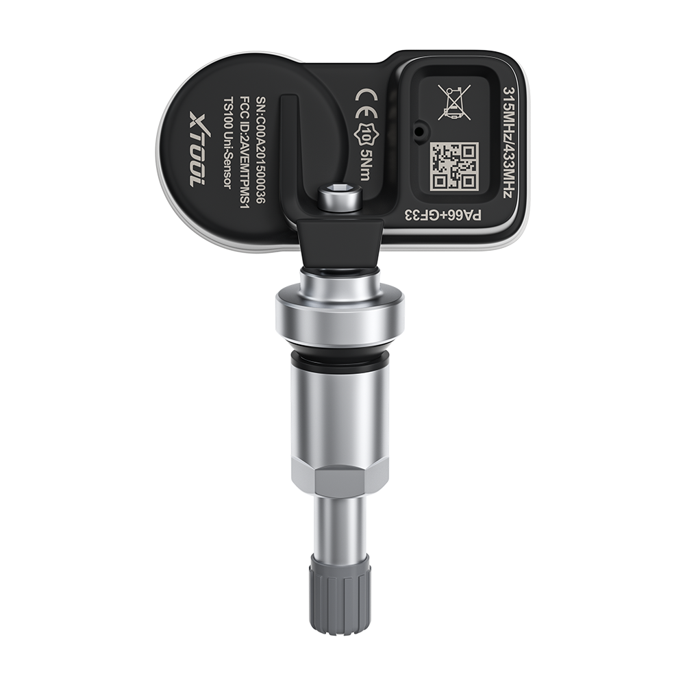 XTOOL TS100 TPMS Sensor – Metal Valve, 2-in-1 315/433 MHz, - ACARTOOL