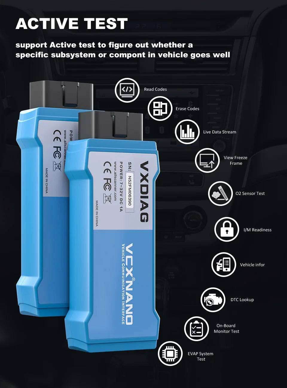VXDIAG VCX NANO for Toyota & Lexus (2000–2025) | USB Diagnostic & ECU Programming Tool.