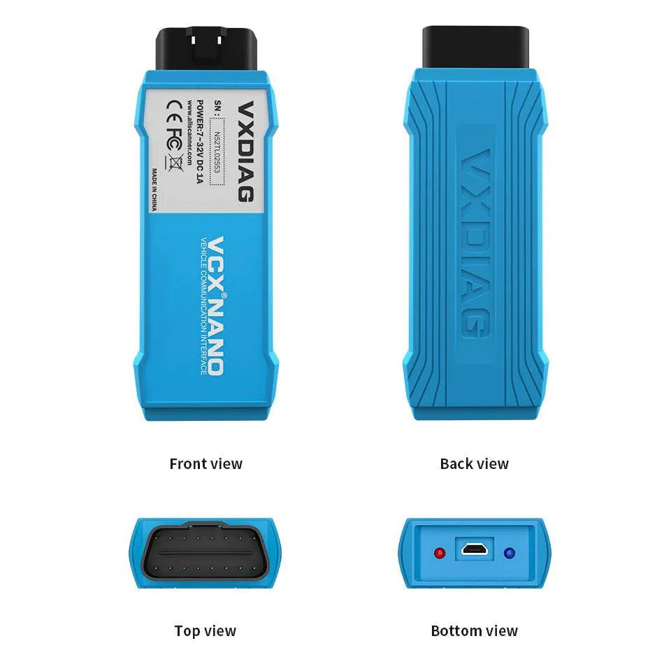VXDIAG VCX NANO for Toyota & Lexus 2000–2025 – Full System Diagnostic Tool with WIFI &amp; USB, Lifetime License.