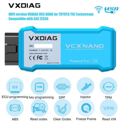 VXDIAG VCX NANO for Toyota & Lexus 2000–2025 – Full System Diagnostic Tool with WIFI &amp; USB, Lifetime License.