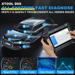 XTOOL D6S ALLSYSTEMS FAST DIAGNOSE DEEPLY QUICKLY TROUBLESHOOT ALL HIDDEN ISSUES