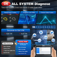 XTOOL IP500-DJC For Chrysler/Jeep/Dodge ALL SYSTEM Diagnose