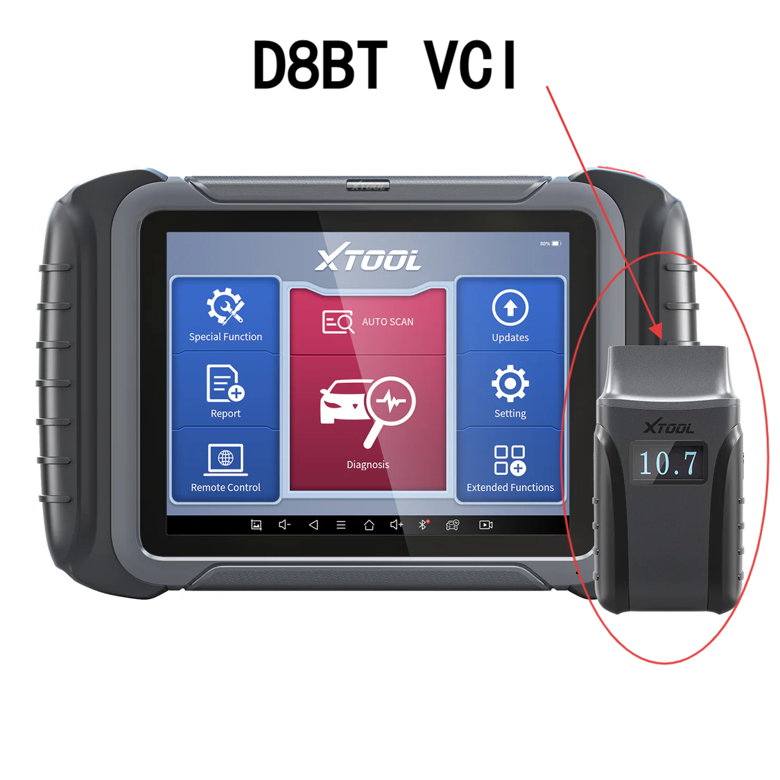 XTOOL Custom Bluetooth Adapter (VCI) for D8BT / A80