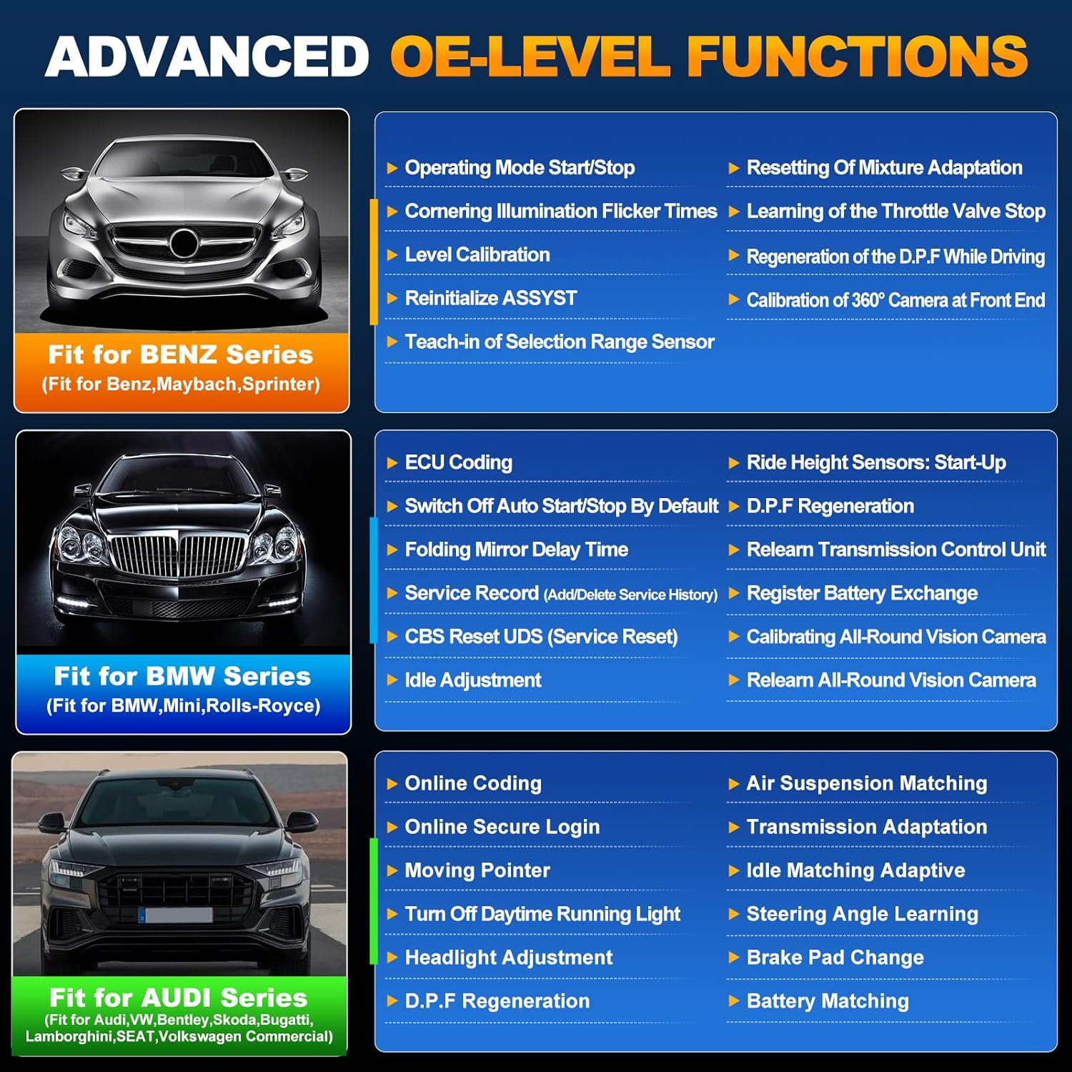 2025 LAUNCH Elite BBA 2.0 OBD2 Scanner OE-LEVEL Functions