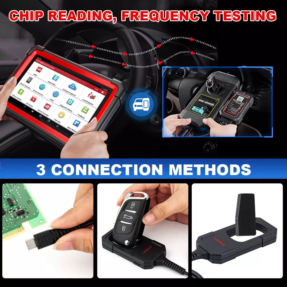 LAUNCH X431 Key Programmer with 4 Universal Remotes & 1 Super Chip – Remote Maker & Immobilizer Tool for X431 IMMO Elite/Pro/Pad.