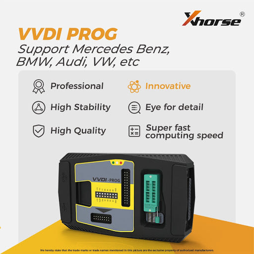 Xhorse VVDI PROG Multi-Language ECU, MCU, IMMO, EEPROM Programmer – Free Lifetime Updates.