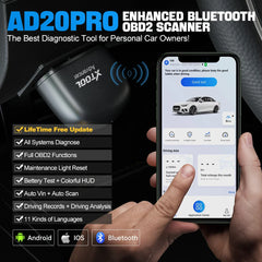 XTOOL AD20 PRO OBD2 Scanner Wireless Full System Obd2 Code Reader Car Diagnostic Tool